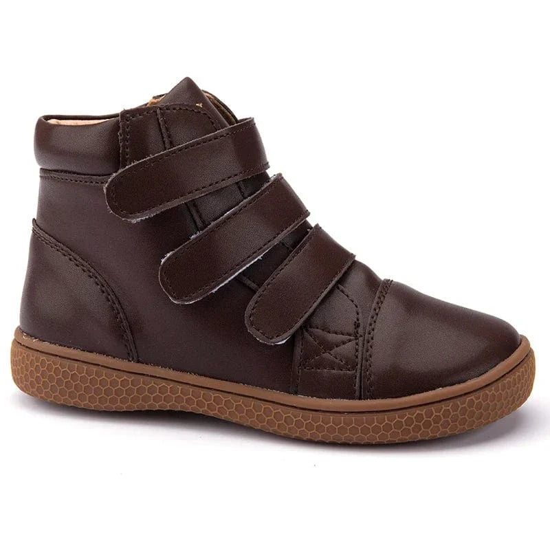 Botte Orthopédique pour Garçon à Scratch en Cuir