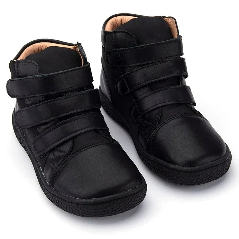 Casual Leather Orthopedic Boots for Kids with Strap Closure – view 5