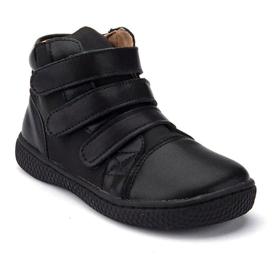 Casual Leather Orthopedic Boots for Kids with Strap Closure