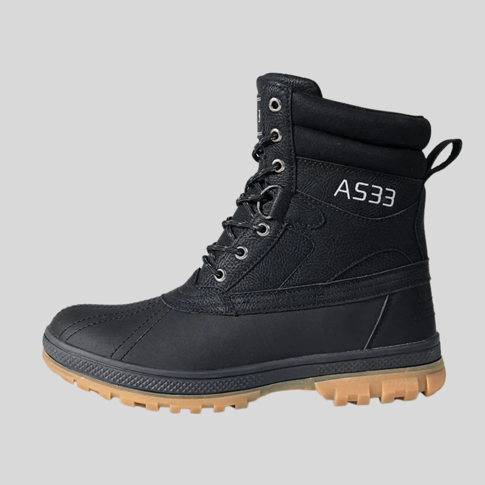 Insulated Lace-Up Orthopedic Snow Boots with Padded Collar – view 4