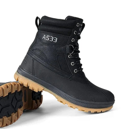 Insulated Lace-Up Orthopedic Snow Boots with Padded Collar – view 2