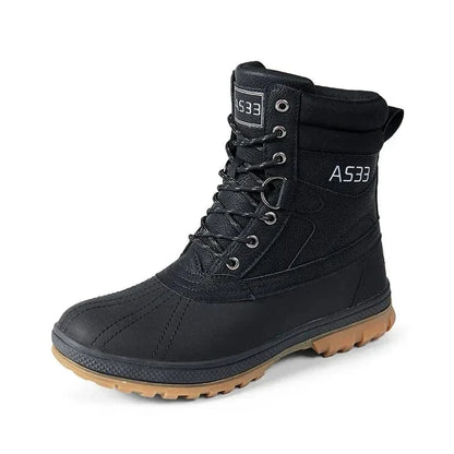 Insulated Lace-Up Orthopedic Snow Boots with Padded Collar