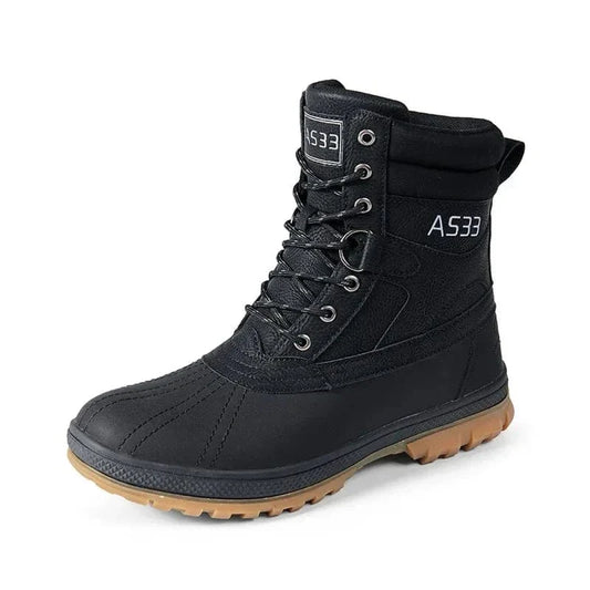 Insulated Lace-Up Orthopedic Snow Boots with Padded Collar
