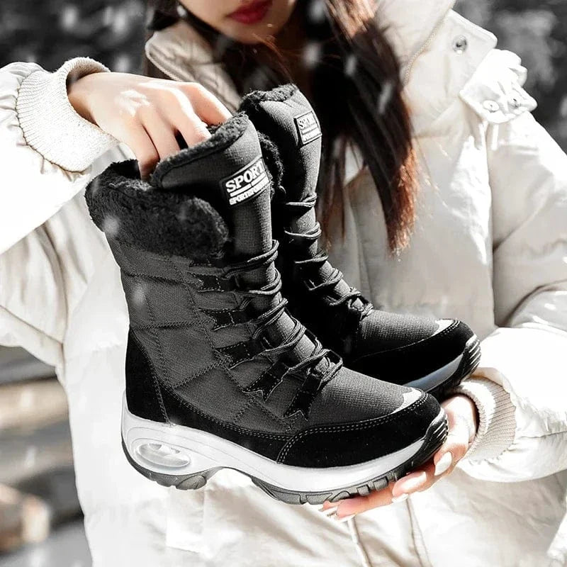 Sporty Orthopedic Waterproof Boots with Plush Lining – view 11