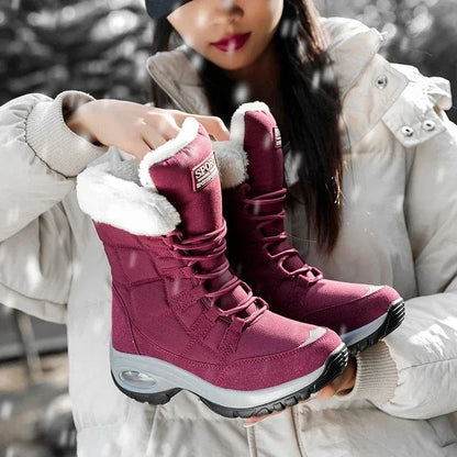 Sporty Orthopedic Waterproof Boots with Plush Lining – view 12