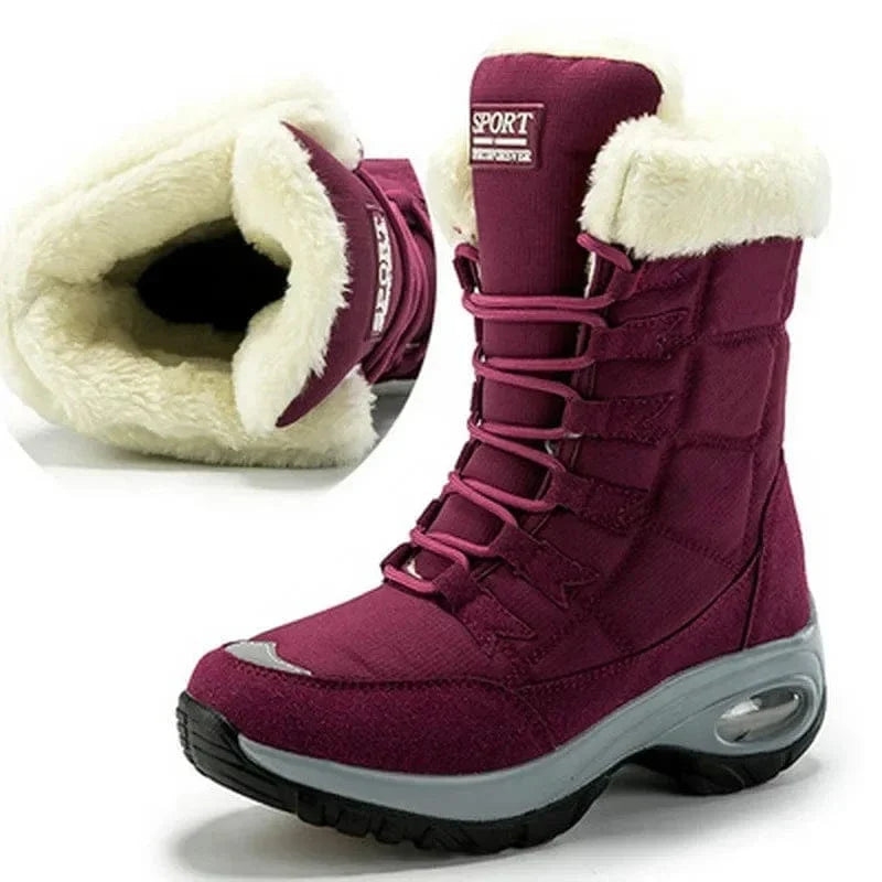 Sporty Orthopedic Waterproof Boots with Plush Lining