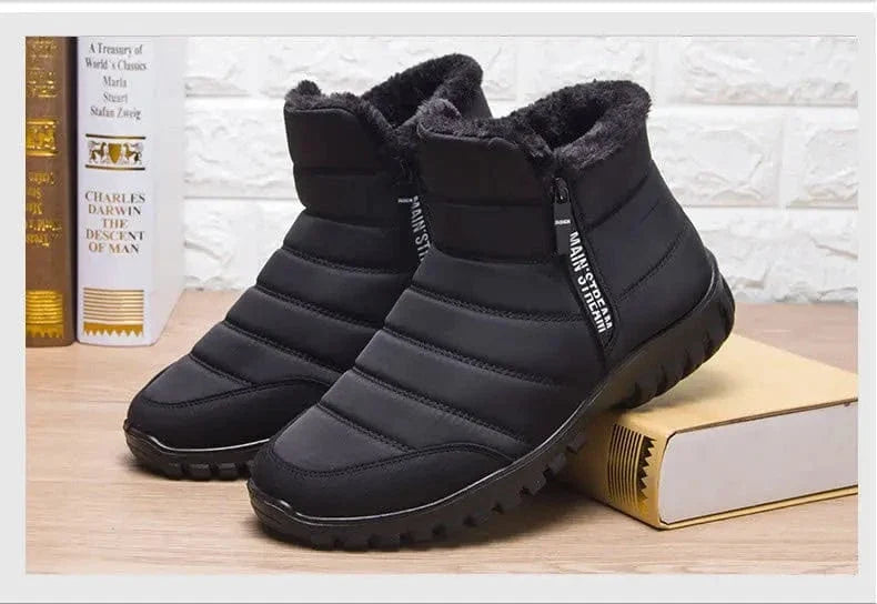 Plush-Lined Waterproof Orthopedic Boots with Zipper – view 5