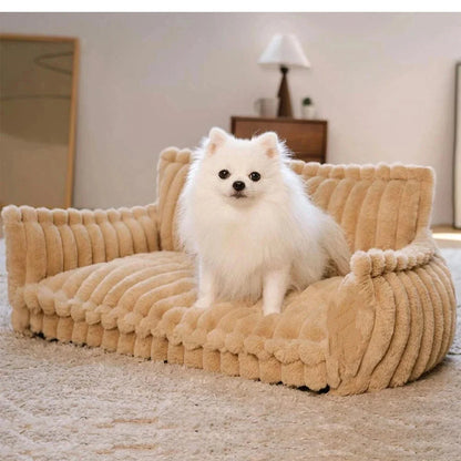 Plush Sofa-Style Fur Lined Orthopedic Dog Bed – view 2
