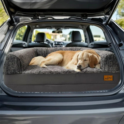 Giant Fold-Out Sofa Orthopedic Dog Bed with Plush Edge – view 4