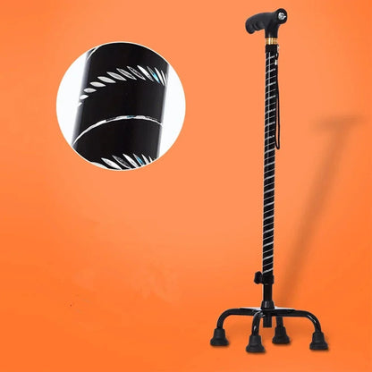 Comfortable Walking Cane with Quad Base and LED Light – view 5