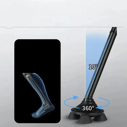 Colorful Folding Walking Cane for Elderly with Spring Base – view 5