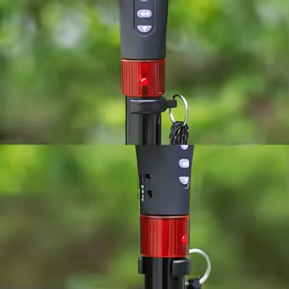 Folding Cane with LED Flashlight, Radio and Alarm – view 4