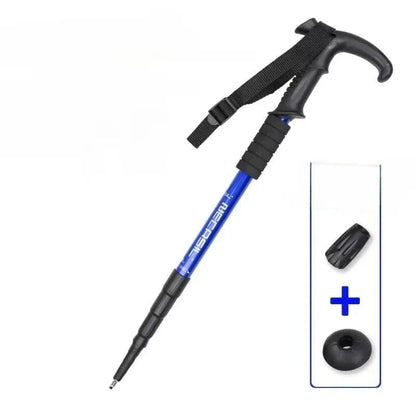 Telescopic Aluminum Adjustable Walking Cane for Hiking – view 4