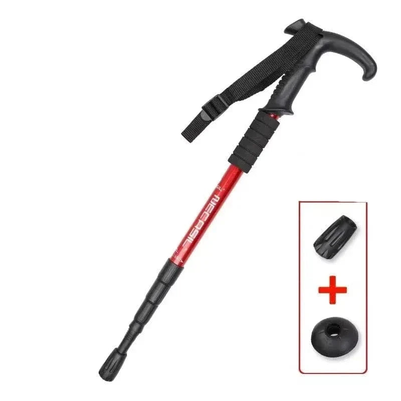 Telescopic Aluminum Adjustable Walking Cane for Hiking – view 3