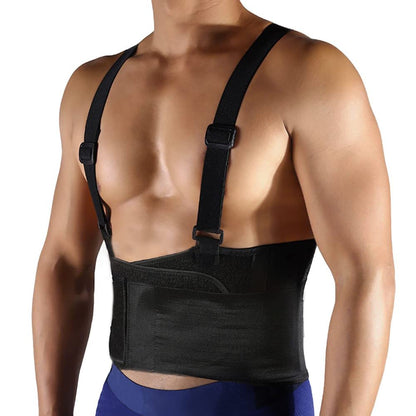 Adjustable Lumbar Support Belt for Men with Flexible Stays