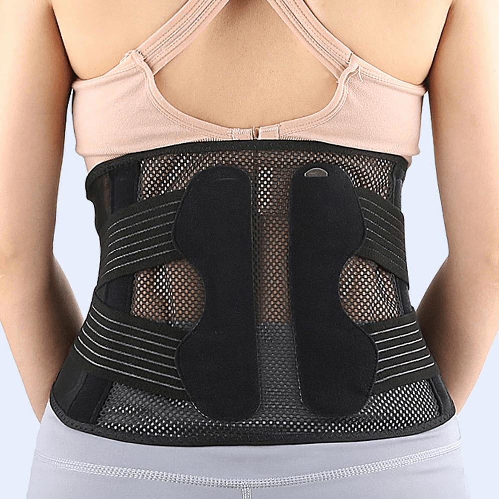 Adjustable Back Brace for Women with Air Mesh Fabric – view 2