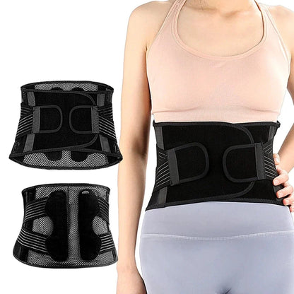 Adjustable Back Brace for Women with Air Mesh Fabric