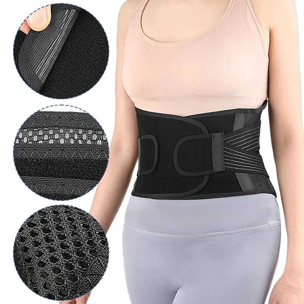 Adjustable Back Brace for Women with Air Mesh Fabric – view 3