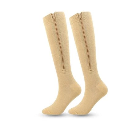 Breathable High Top Orthopedic Socks for Women with Zipper – view 3