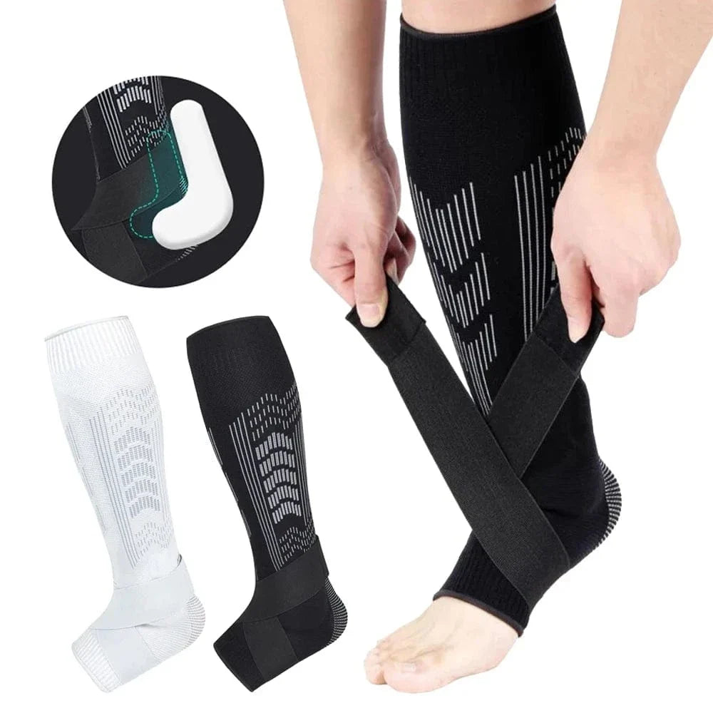 Adjustable Compression Socks for Men with Calf Band
