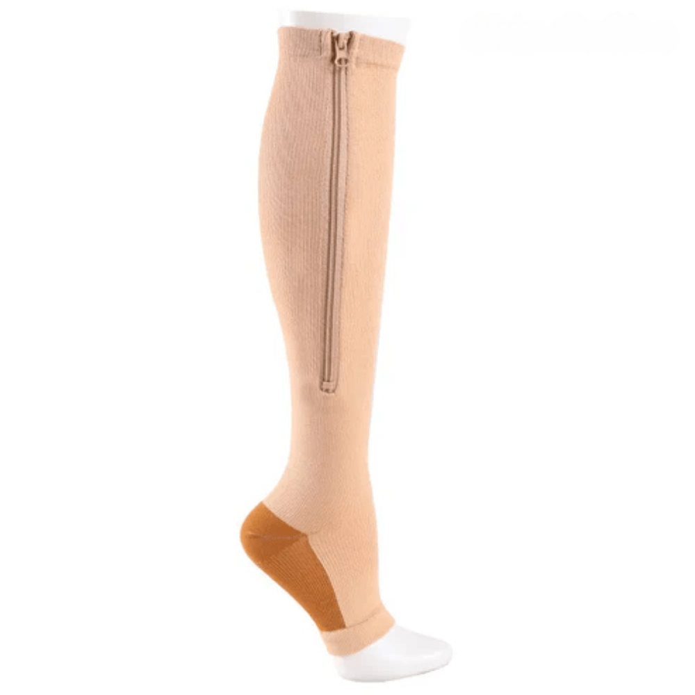 Easy-On Zipper Compression Socks for Varicose Veins