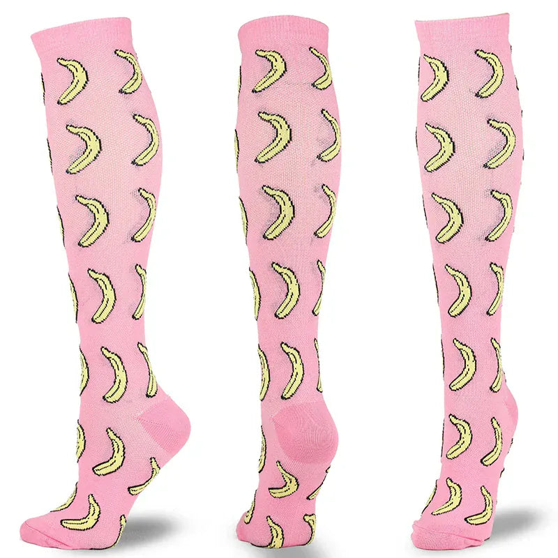 Breathable Compression Socks for Women with Ribbed Cuff – view 2
