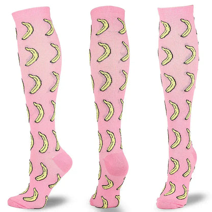 Breathable Compression Socks for Women with Ribbed Cuff – view 2