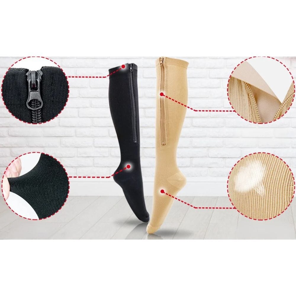 Easy-On Zipper Compression Socks for Men – view 2
