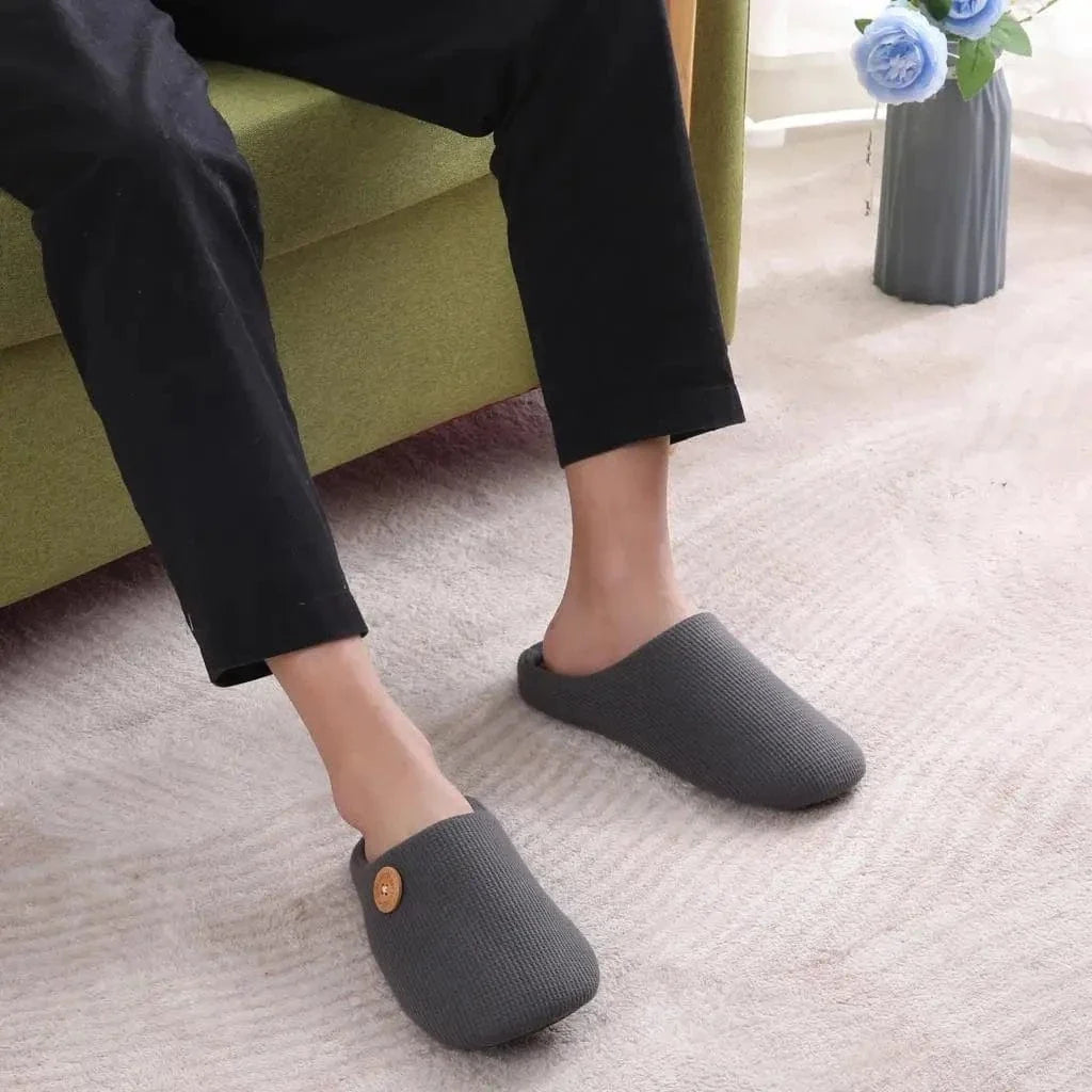 Non-Slip Warm Cotton Orthopedic Slippers for Women and Men – view 10