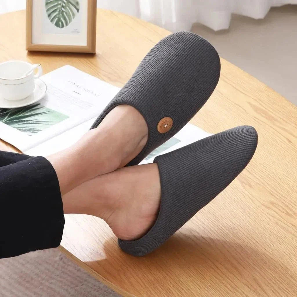 Non-Slip Warm Cotton Orthopedic Slippers for Women and Men – view 9