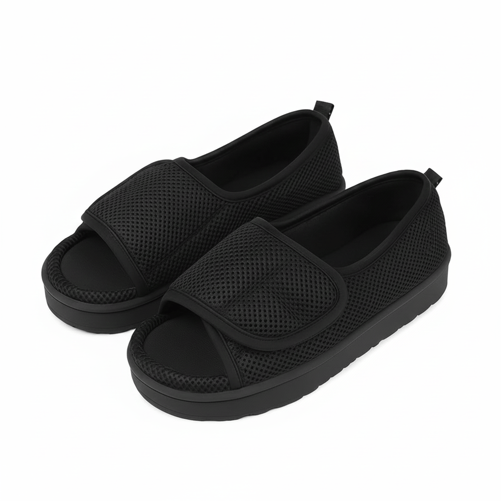Open-Toe Breathable Non Slip Adjustable Orthopedic Slippers
