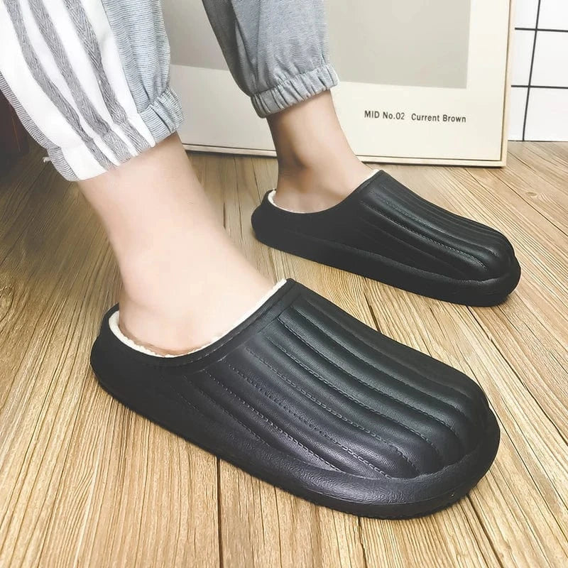 Waterproof Padded Arch Support Slippers with Grip Sole – view 4