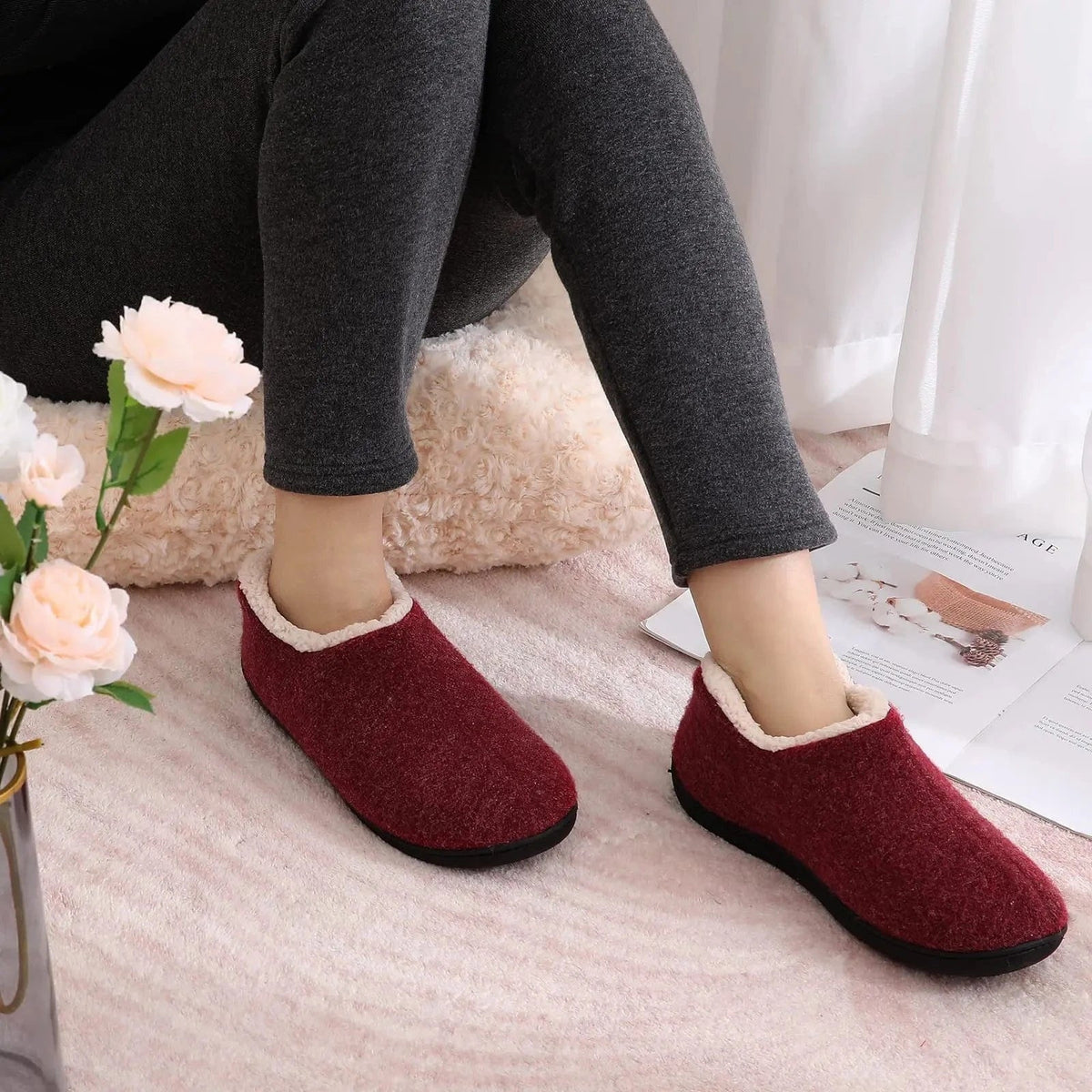 Memory Foam Orthopedic Winter Slippers for Women – view 5