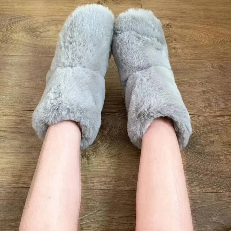Thick Fur Lined Non Slip Orthopedic Slippers for Women – view 5