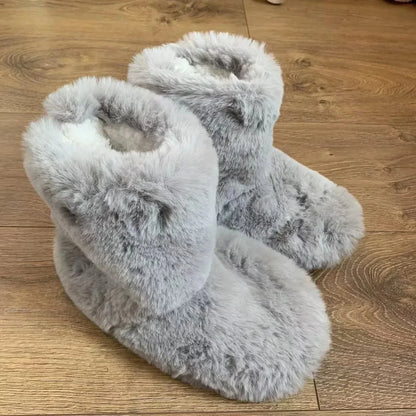 Thick Fur Lined Non Slip Orthopedic Slippers for Women – view 4