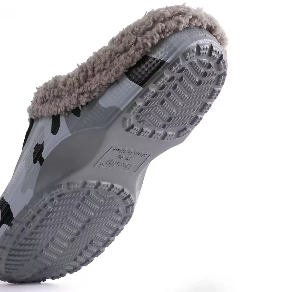 Camo Faux Fur Waterproof Orthopedic Slippers for Men – view 3