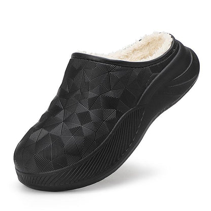 Faux Fur Waterproof Non Slip Orthopedic Slippers for Men