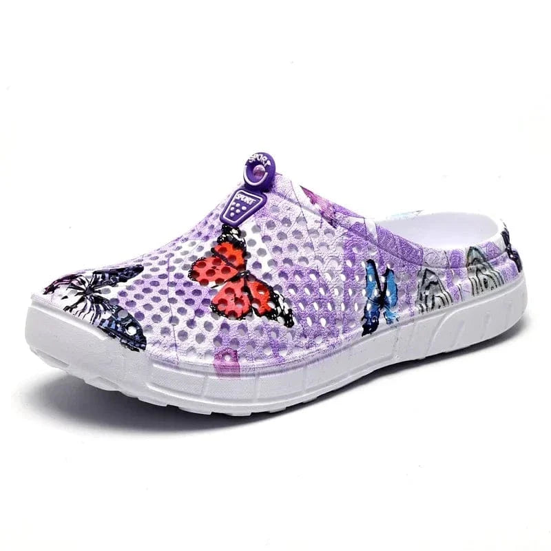 Butterfly Print Orthopedic House Shoes for Women