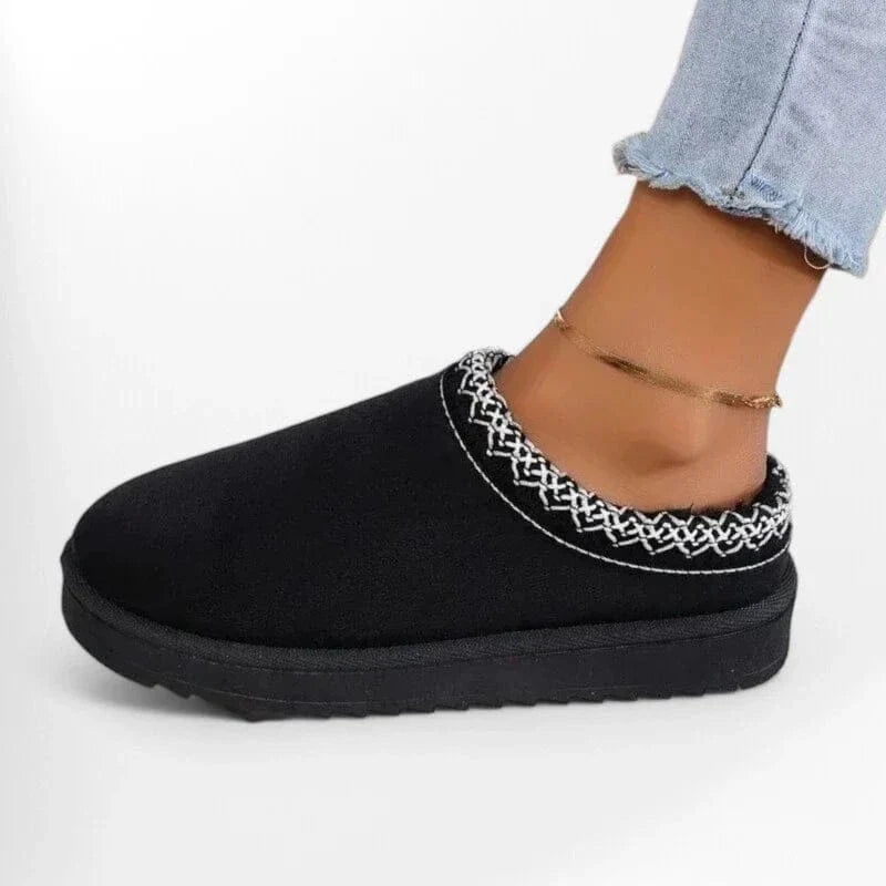Chic Embroidered Wedge Non Slip Orthopedic Slippers