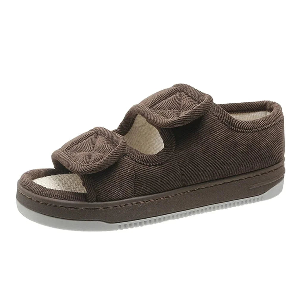 Warm Hook-and-Loop Non Slip Orthopedic Slippers for Men – view 2