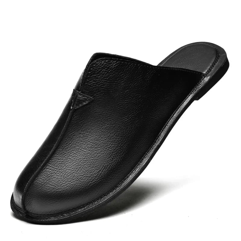 Open-Back Leather Orthopedic Slippers for Men – view 12
