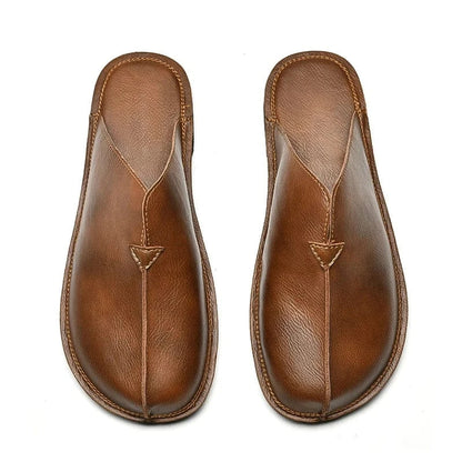 Open-Back Leather Orthopedic Slippers for Men – view 5