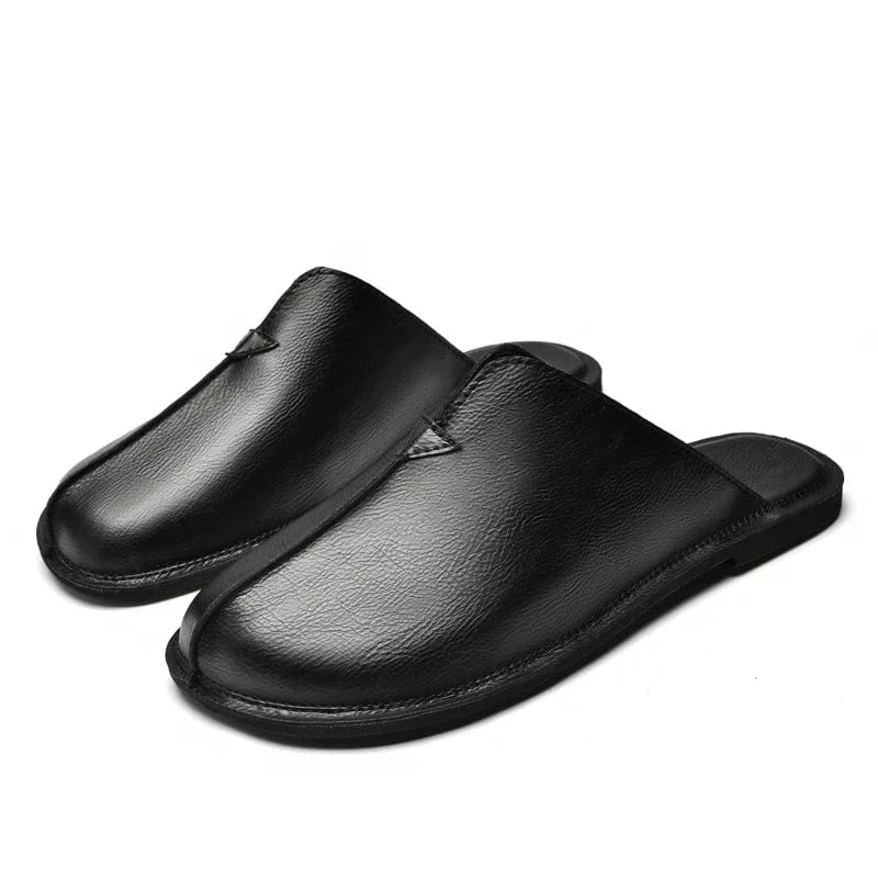 Open-Back Leather Orthopedic Slippers for Men – view 7
