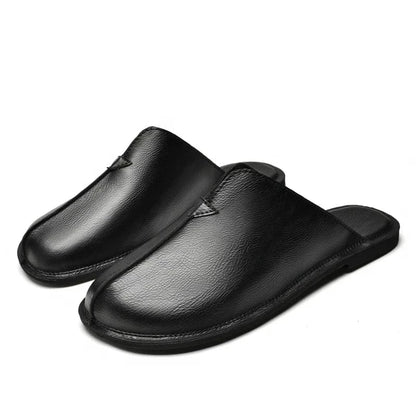 Open-Back Leather Orthopedic Slippers for Men – view 7