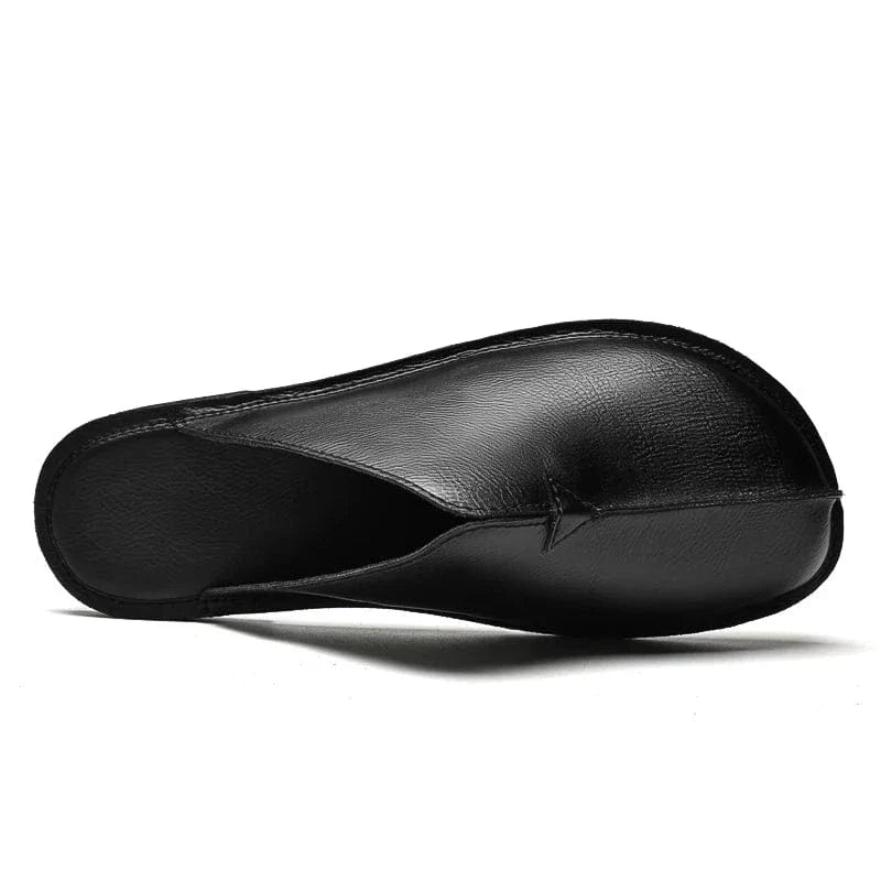 Open-Back Leather Orthopedic Slippers for Men – view 8