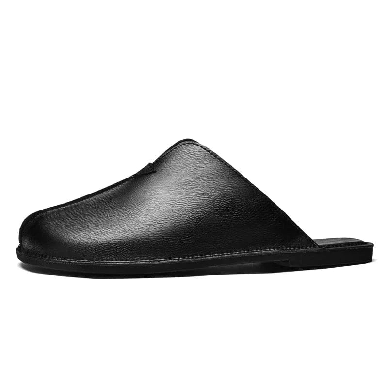 Open-Back Leather Orthopedic Slippers for Men – view 9