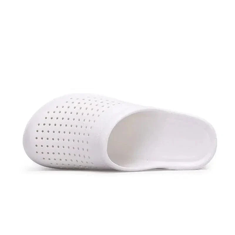 Perforated Work Wedge Slippers with Arch Support – view 8