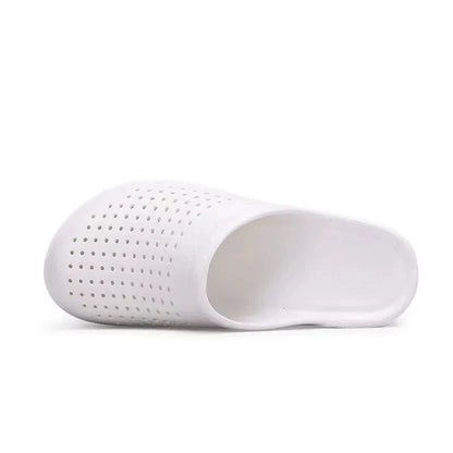 Perforated Work Wedge Slippers with Arch Support – view 8