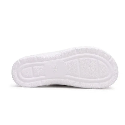 Perforated Work Wedge Slippers with Arch Support – view 9