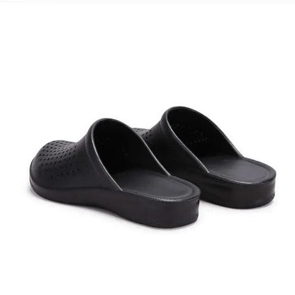 Perforated Work Wedge Slippers with Arch Support – view 2